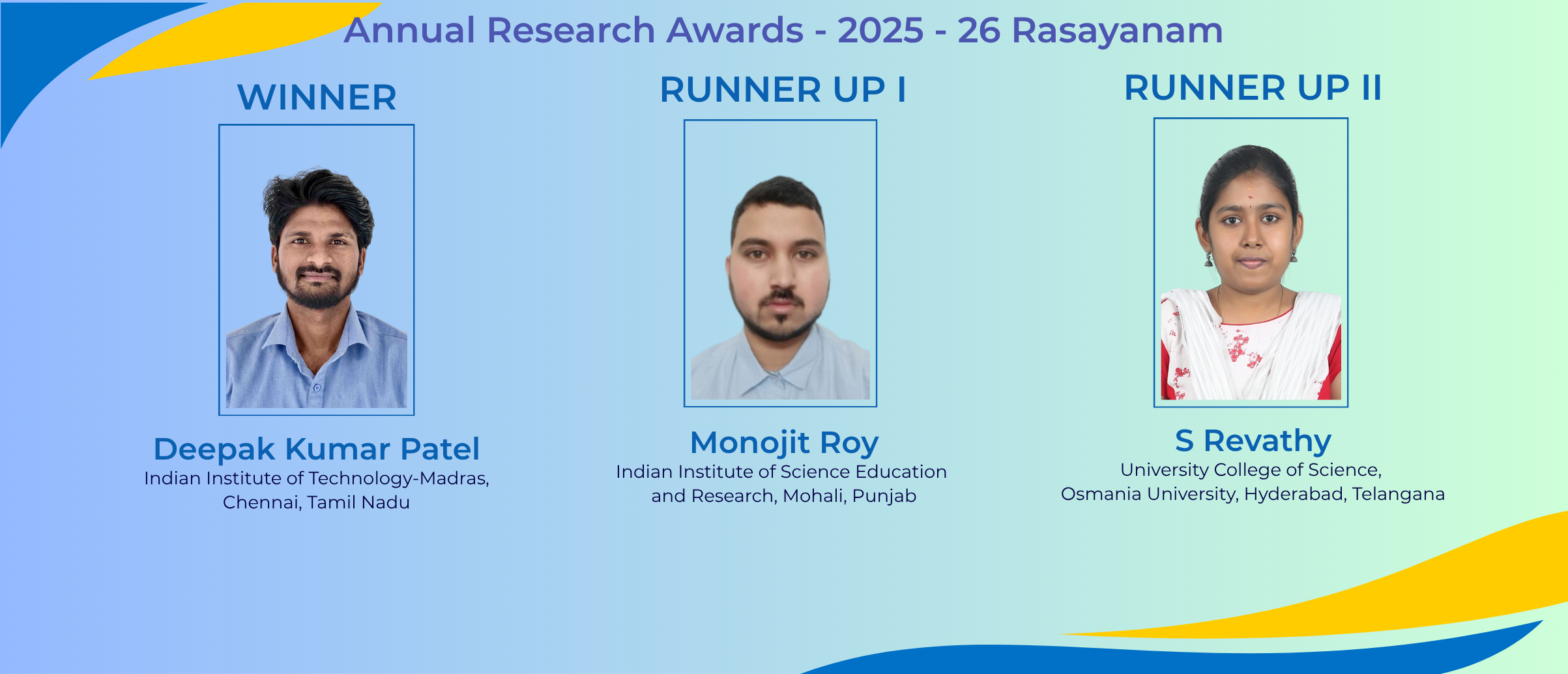 Research Chemistry Awards 2026